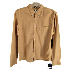 Men's J. Crew Oxford Shirt XL Gold Slim Fit